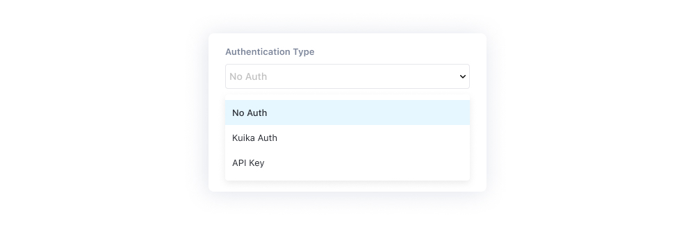 Rest Swagger API Authentication Türü seçimi ekranı